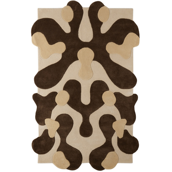  Mush Studios Ssense Exclusive Brown Large Blot Rug 