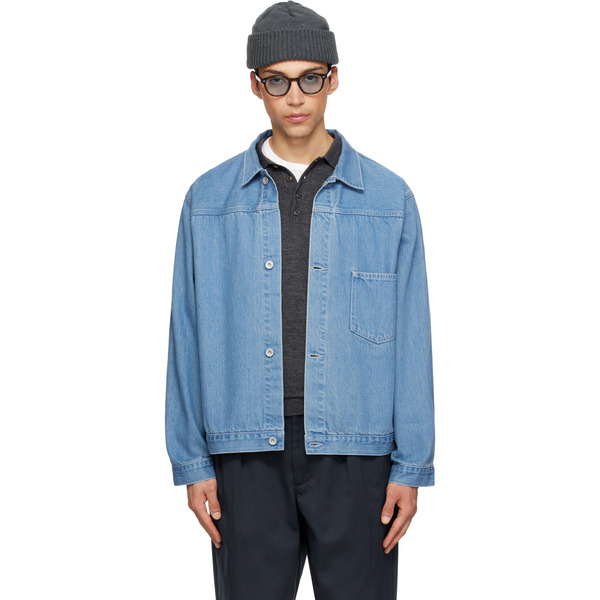  Nanamica Blue Short Denim Jacket 
