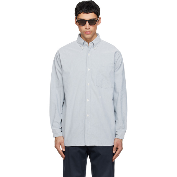  Nanamica Gray Button Down Wind Shirt 