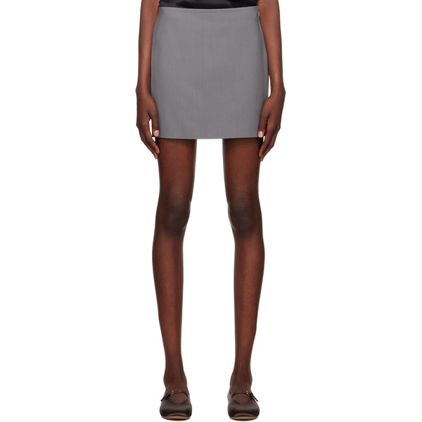  Nanushka Gray Briel Miniskirt 