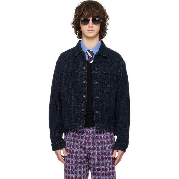  Needles Navy Darts Bottom Jacket 