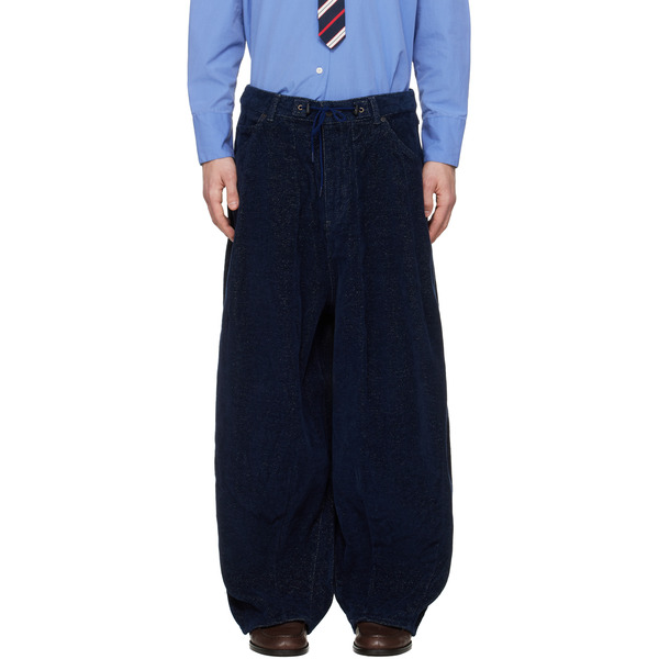  Needles Navy H.d. Trousers 