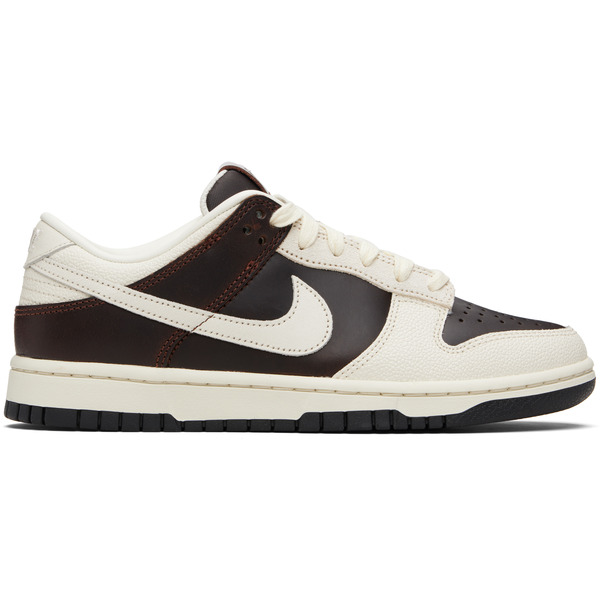  Nike Brown & Off White Dunk Low Retro Sneakers 