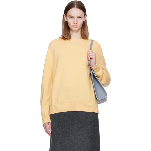  Nothing Written Yellow Jude Round Sweater 