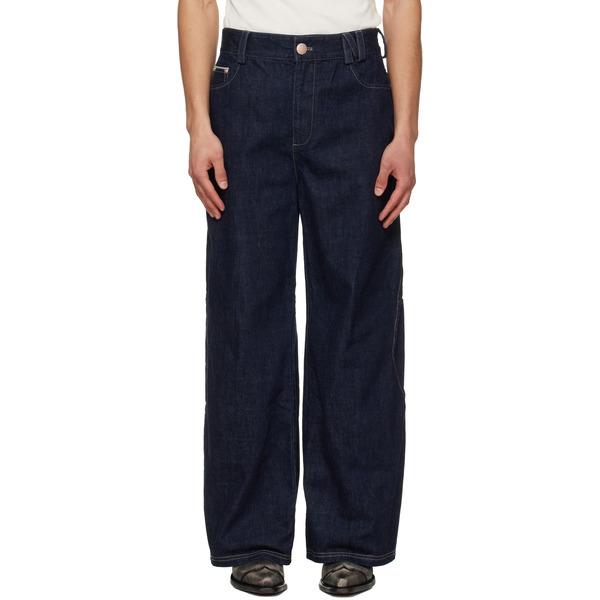  Nullus Navy Arrows Pocket Selvedge Jeans 