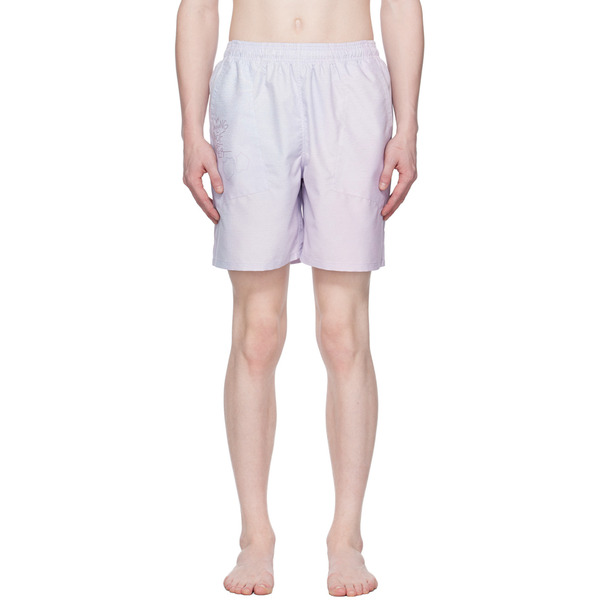  Objects Iv Life Purple Printed Swim Shorts 