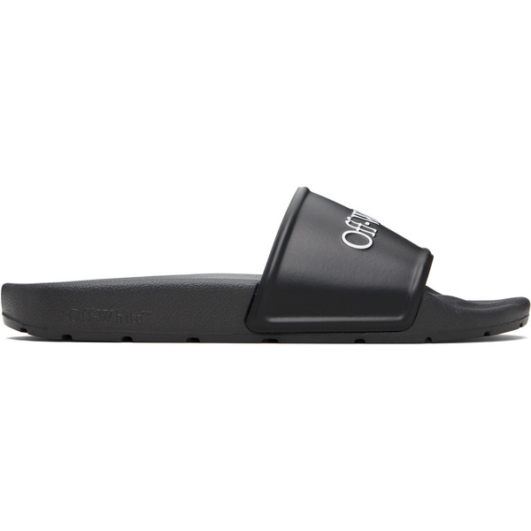  Off-white Black Bookish Slides 