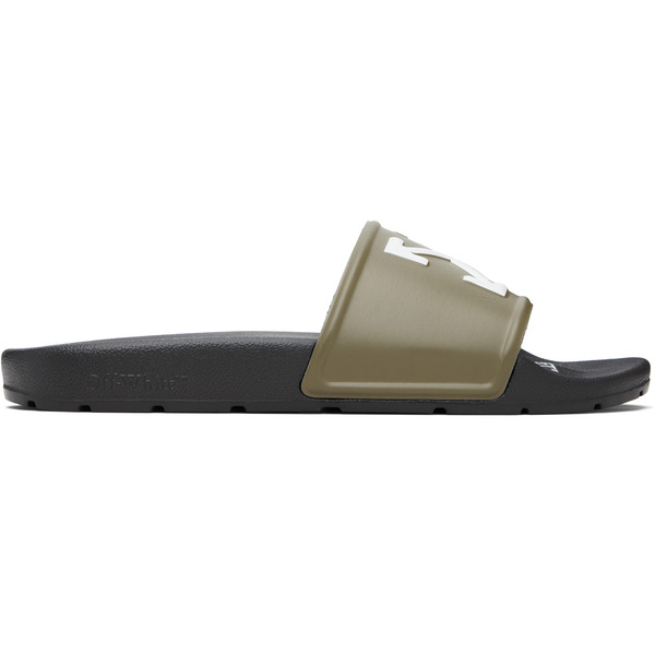  Off-white Black & Khaki Arrow Slides 
