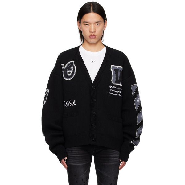  Off-white Black Varsity Cardigan 