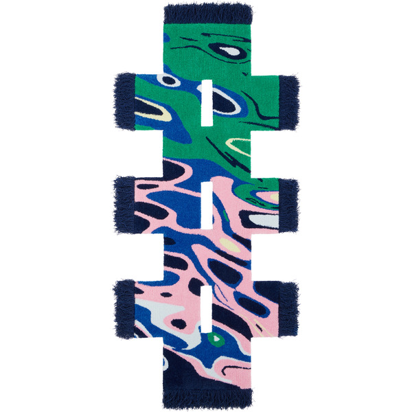  Okej Green & Pink Small Rowdy Rug 