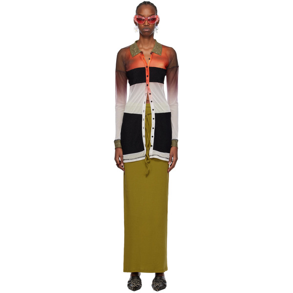  Ottolinger Multicolor Semi-sheer Minidress 