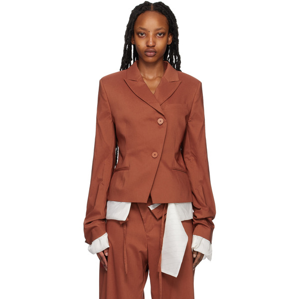 Ottolinger Orange Fitted Reversible Blazer 