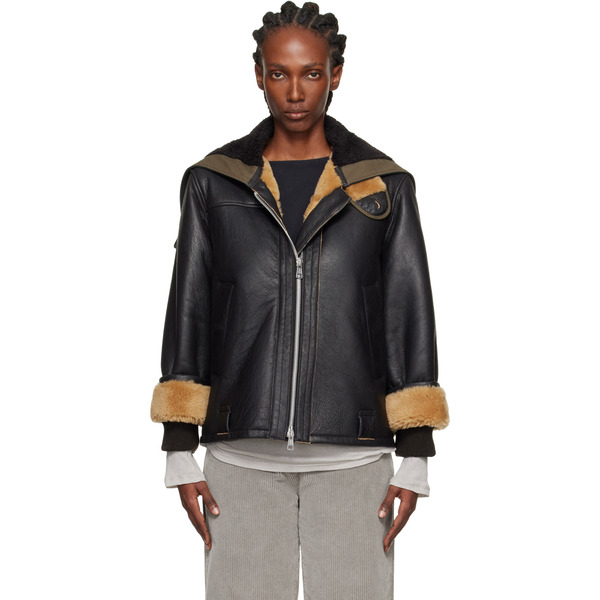  Our Legacy Black Blizzard Leather Jacket 