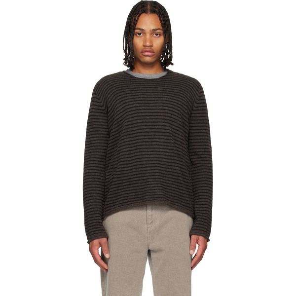  Our Legacy Brown Rigid Popover Sweater 