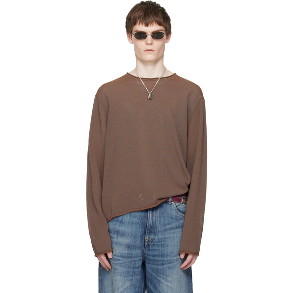  Our Legacy Brown Rigid Popover Sweater 