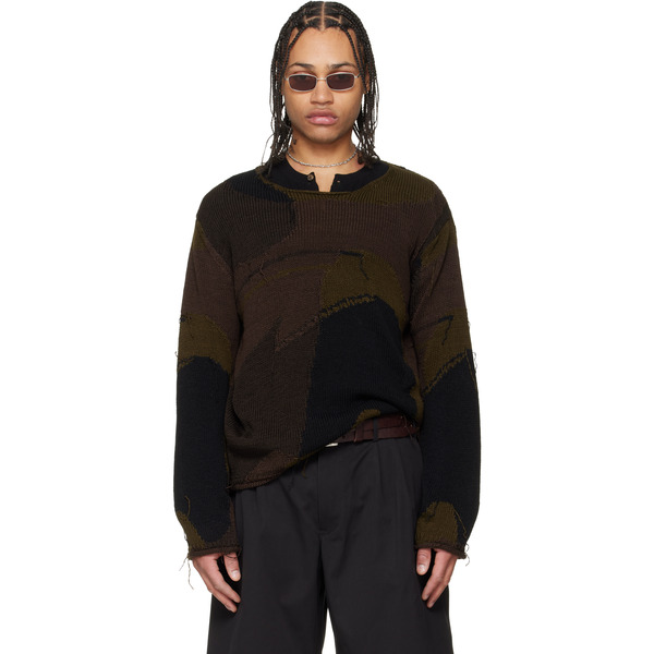  Our Legacy Brown Rigid Popover Sweater 