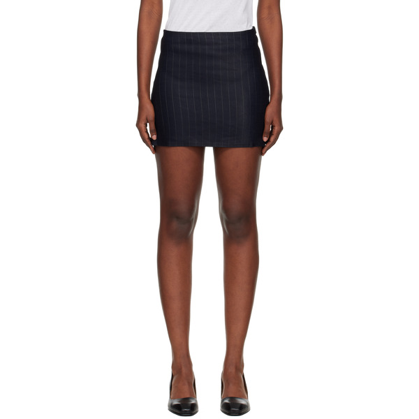  Our Legacy Navy Pinstripe Miniskirt 