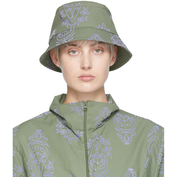  Paria /farzaneh Green Flock Bucket Hat 