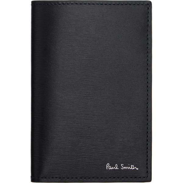 Paul Smith Black Leather Credit Card Wallet 