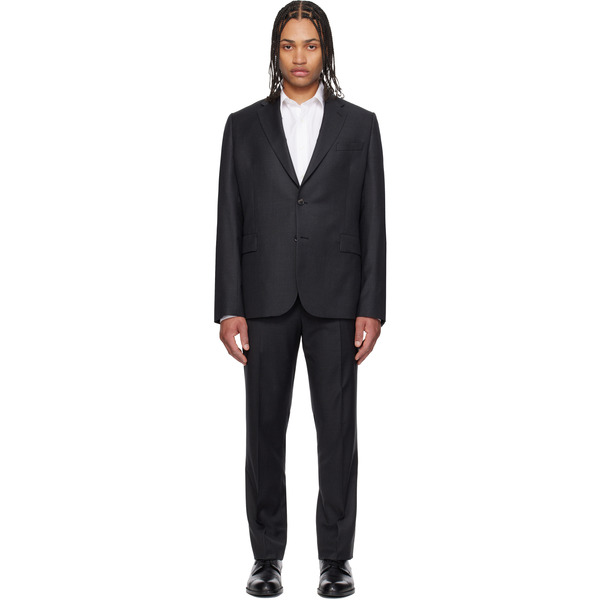  Paul Smith Black Tailored Two Button Suit 