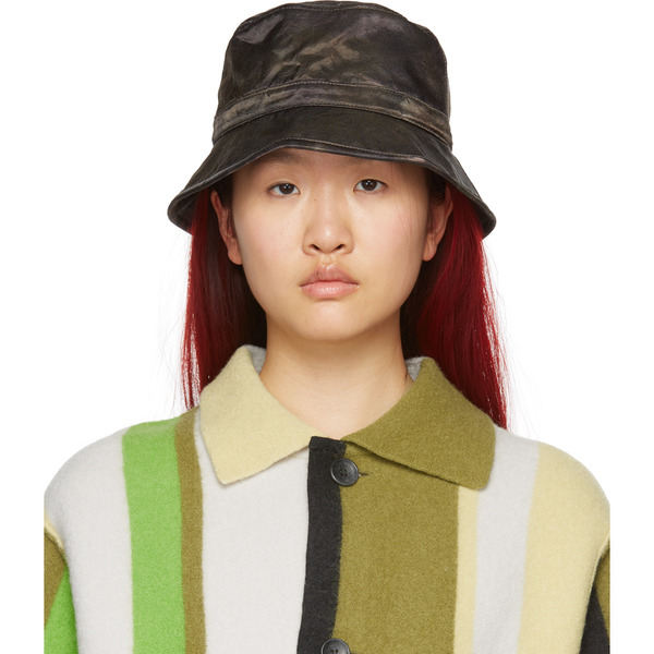  Perverze Brown & Green Cover Bucket Hat 