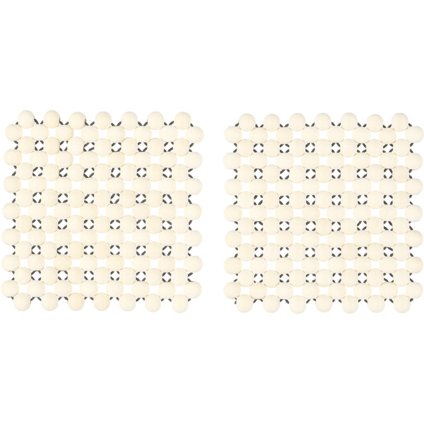  Pien Studios Beige Small Natural Coaster Set 