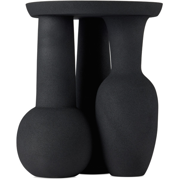  Polspotten Black Roman Vase & Plate 