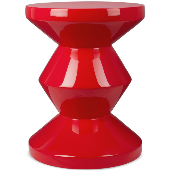  Polspotten Red Zig Zag Stool 