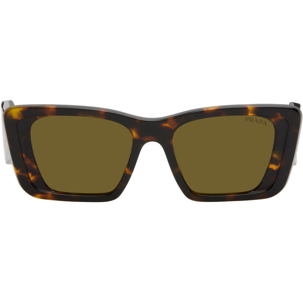  Prada Eyewear Brown 'prada Symbole' Sunglasses 