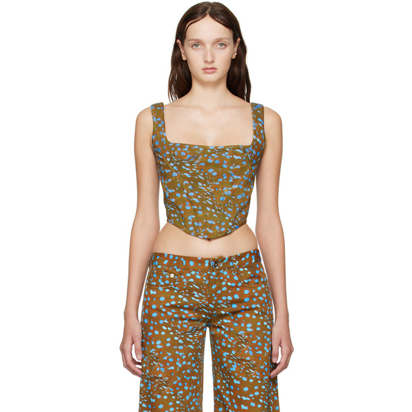  Priscavera Brown Printed Corset 