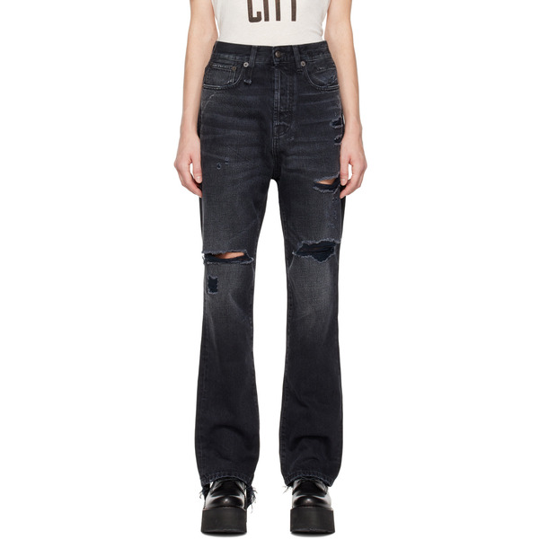  R13 Black Izzy Drop Jeans 