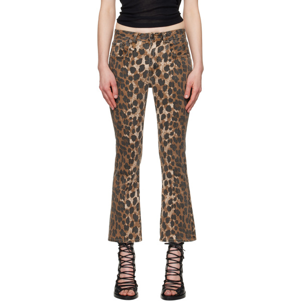  R13 Brown Kick Fit Jeans 