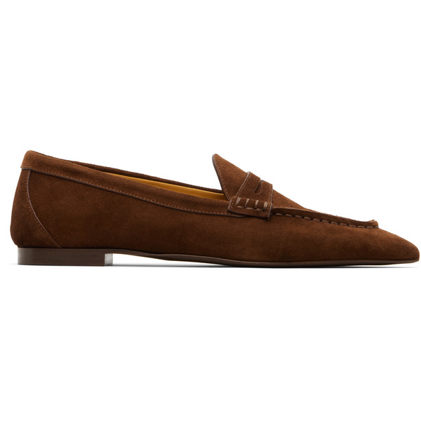  R13 Brown Pointed Toe Loafers 