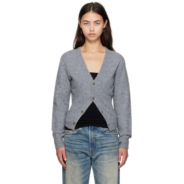  R13 Gray Split Hem Cardigan 