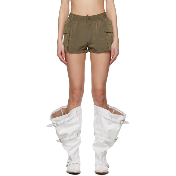  R13 Khaki 2-way Pockets Shorts 