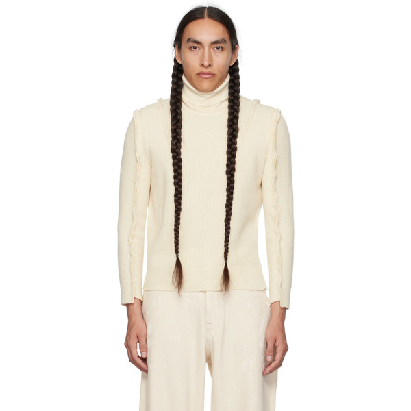 R13 Off-white Flat Sleeve Turtleneck 