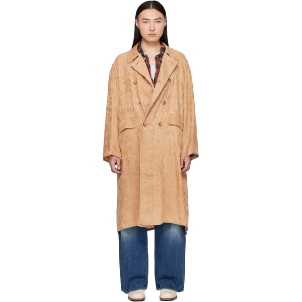  R13 Orange Oversized Hooded Coat 