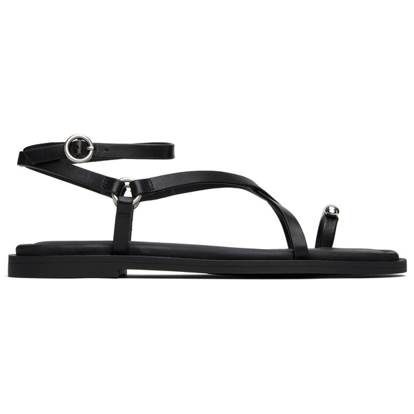  Rag & Bone Black Geo Toe Ring Sandals 
