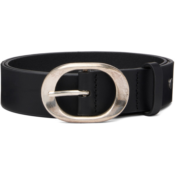  Rag & Bone Black Vera Italian Leather Belt 