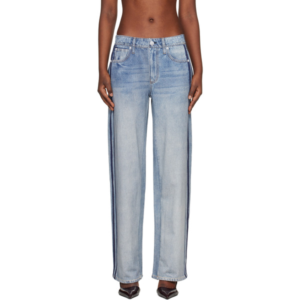  Rag & Bone Blue Miramar Wide-leg Track Pants 