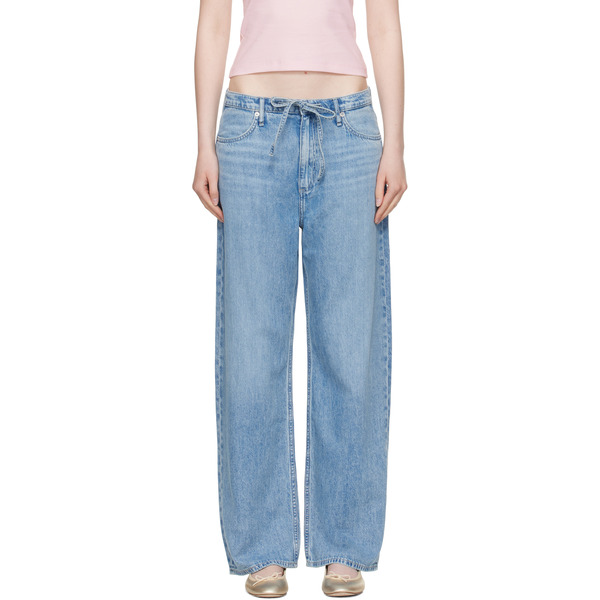  Rag & Bone Blue Phoebe Denim Beach Jeans 