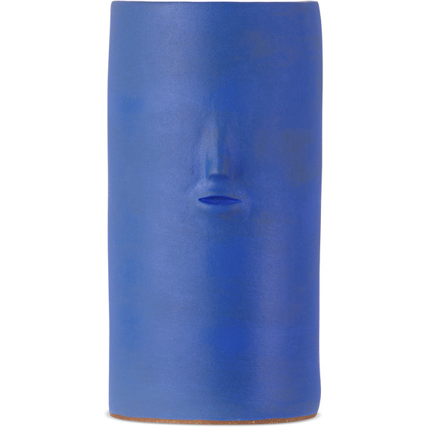  Rami Kim Studio Blue Ceramic Face Vase 