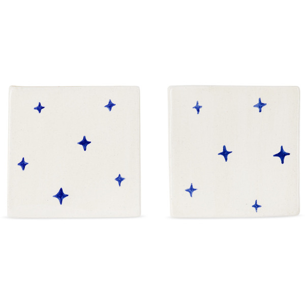  Rami Kim Studio White & Blue Mini Painting Tile Set 