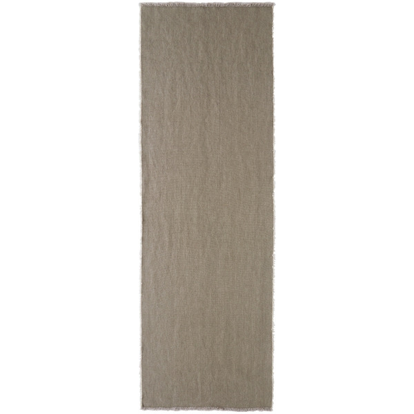  R+d.lab Grey Hopsack Linen Table Runner 