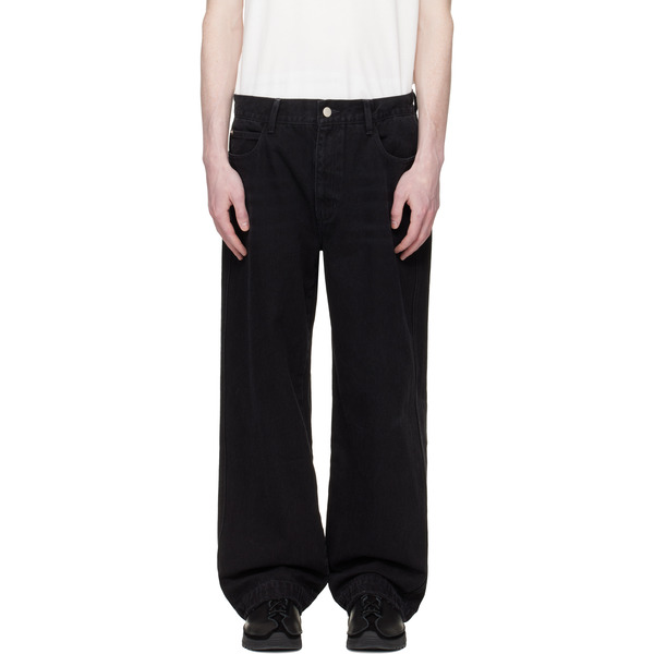  Re;code Black Raw-edged Denim Jeans 