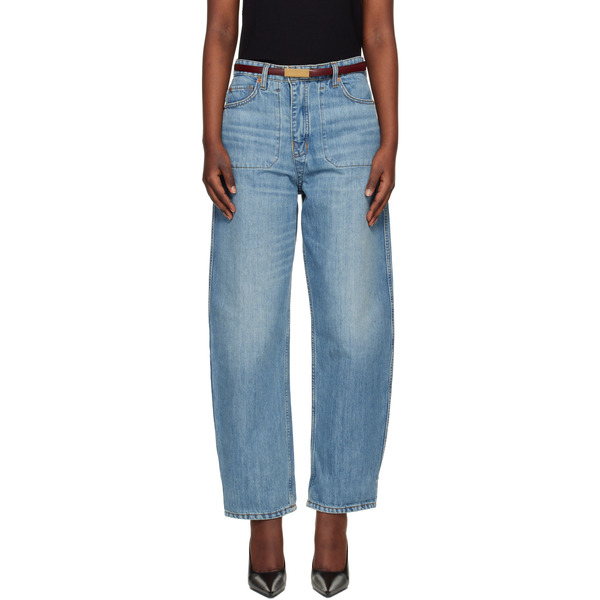  Re/done Blue 'the Rewind' Reversible Jeans 