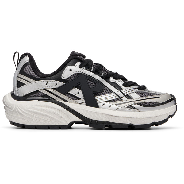  Represent Silver & Black Storm Runner Sneakers 
