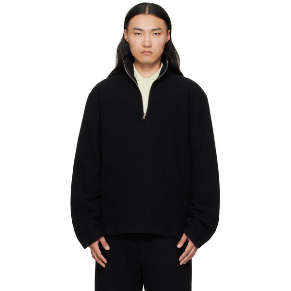  Rier Black Fleece Sweater 