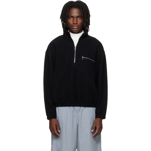  Rier Black Fleece Sweatshirt 