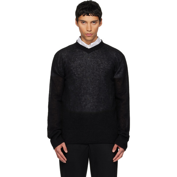  Rier Black V-neck Sweater 